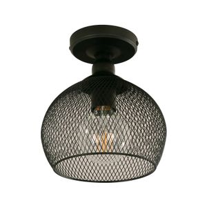 Lampara D/Techo E27 1 L 60W Black - IKE LITE