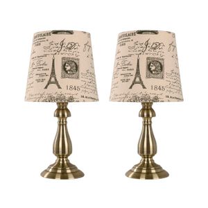 Lampara D/Mesa 2Pack Bronce Antiguo E27 - IKE LITE