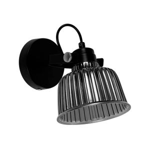 Aplique Base Neg.Vid.Ancho 1L 40W E27 - IKE LITE