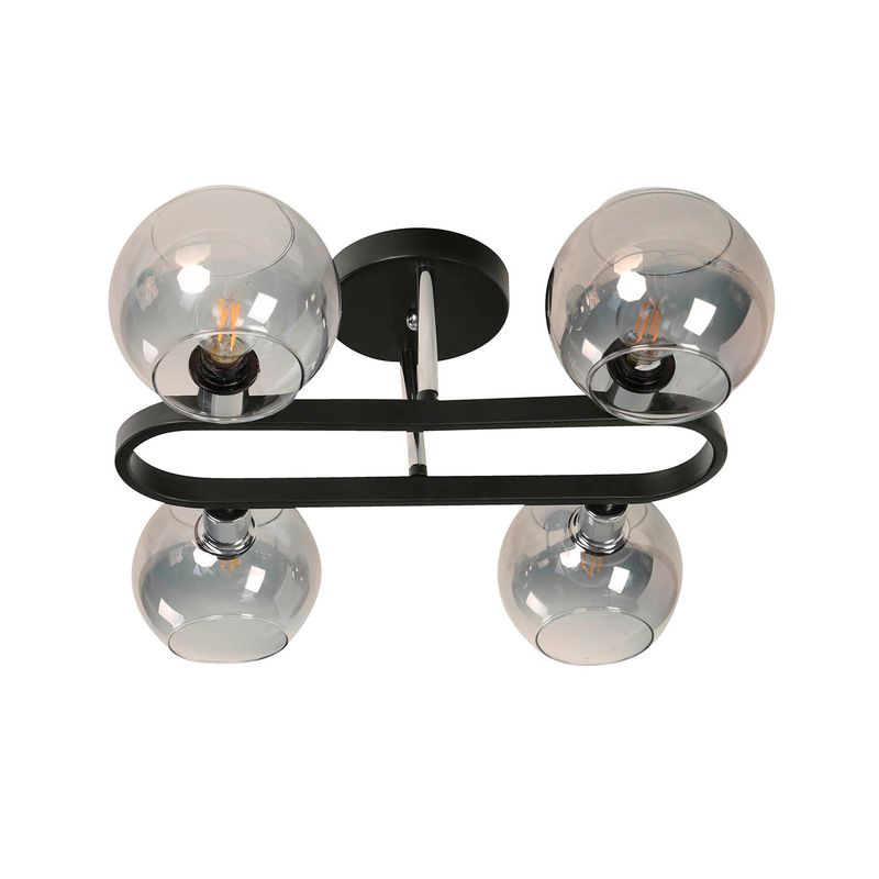 Lampara-Techo-Negro-4L-E14-40W