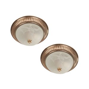 Plafon Clasico Brc Ant 1L60We27 (2 Piezas) - IKE LITE