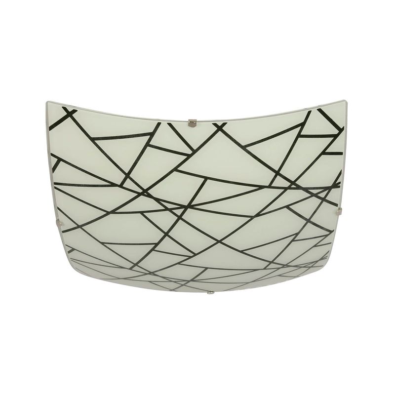 Plafon-cuadrado-con-diseño-de-lineas-en-color-negro-para-2-luces