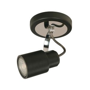 Lampara Dirigible Neg Mate-Cromo Gu10 1L 50W - LUMICENTRO