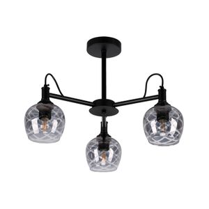 Lampara De Techo Negro 3L E27 60W - IKE LITE