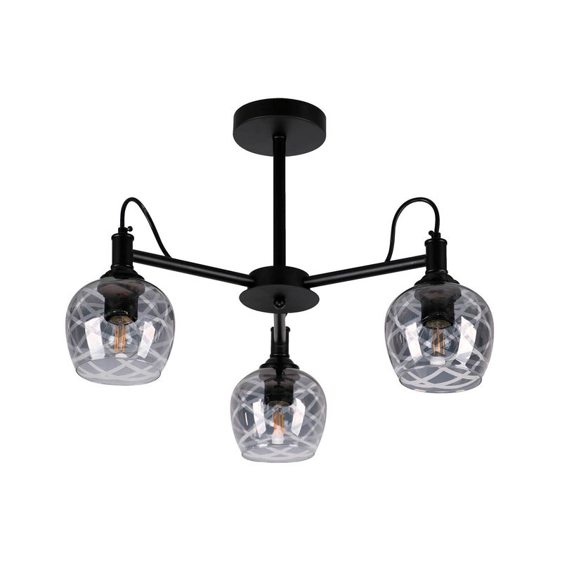 Lampara-De-Techo-Negro-3L-E27-60W