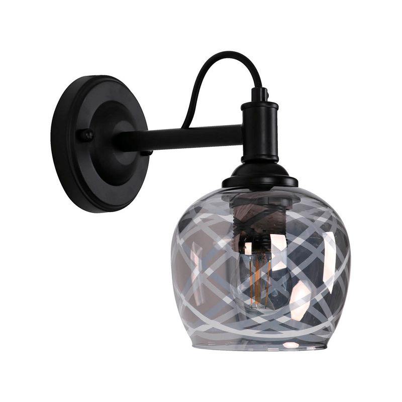 Aplique-D-Pared-Mod.Ng.Vidrio-Negro-1L-E27