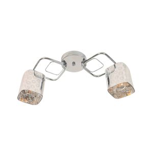 Lampara De Techo Cromo 2L E27 40W - LUMICENTRO