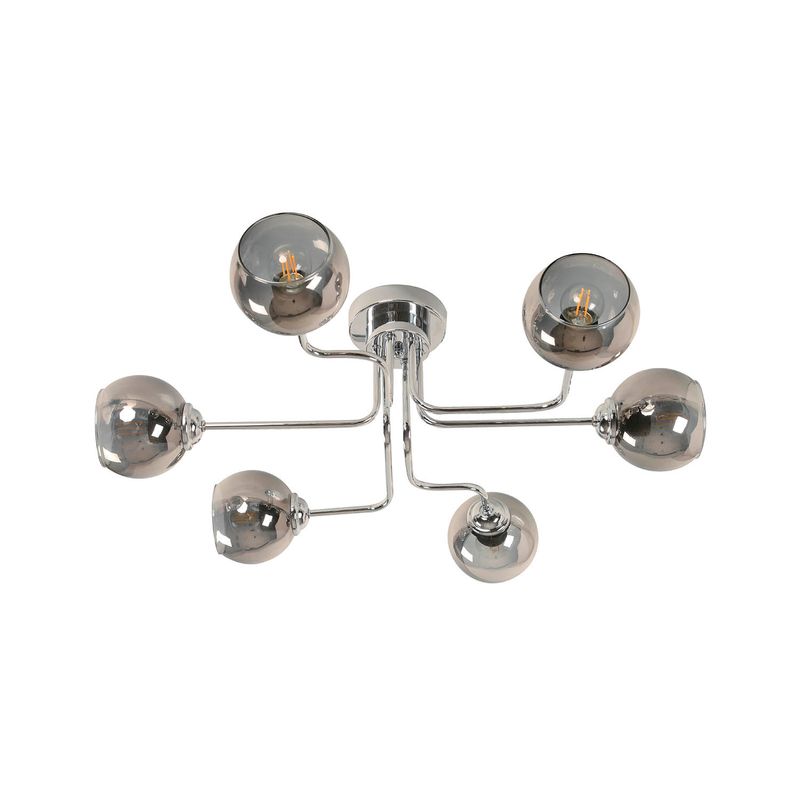 Lampara-Techo-Cromo-6L-E27-40W