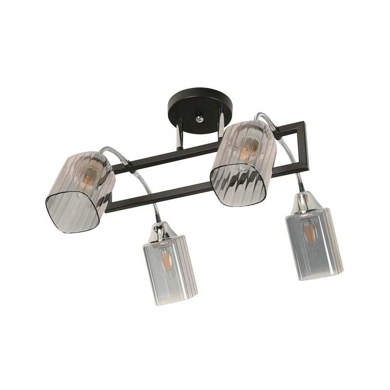 Lampara-Techo-Negro-4L-E27-40W