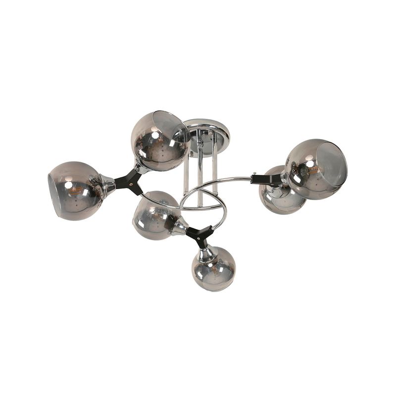 Lampara-Techo-Cromo-6L-E27-40W