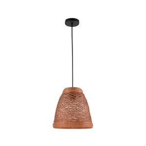 Lampara Colgante Acab.Bk+Br 60We27 - LUMICENTRO
