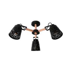 Lampara D/Techo Reja/Mad/Ng 3Le2740W 20925-2 - LUMICENTRO
