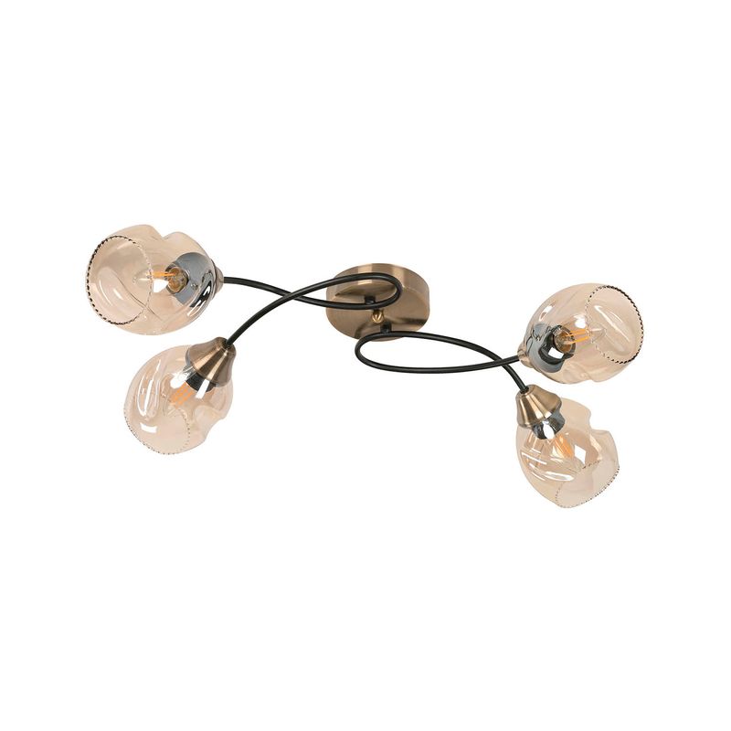 Lampara-De-Techo-Bronce-Antiguo-4L-E27-40W