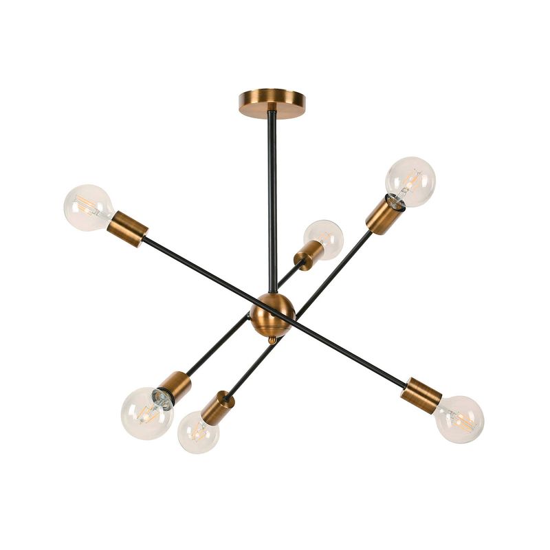 Lampara-De-Techo-Dorado-6L-E27-40W