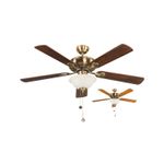 Vent.Techo-52--E27-2L-40W--N-B--5-AspasBronce