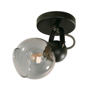 Lampara Dirigible Matt Black Trans 1Le14 40W - LUMICENTRO