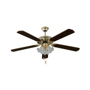 Ventilador D/Techo 5 Aspas C/Lampara Caf - LUMICENTRO