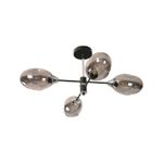 Lampara-Techo-Negro-Cromo-4L-E27-40W
