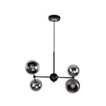 Lampara-Colgante-T-Negro-4L-E27-60W