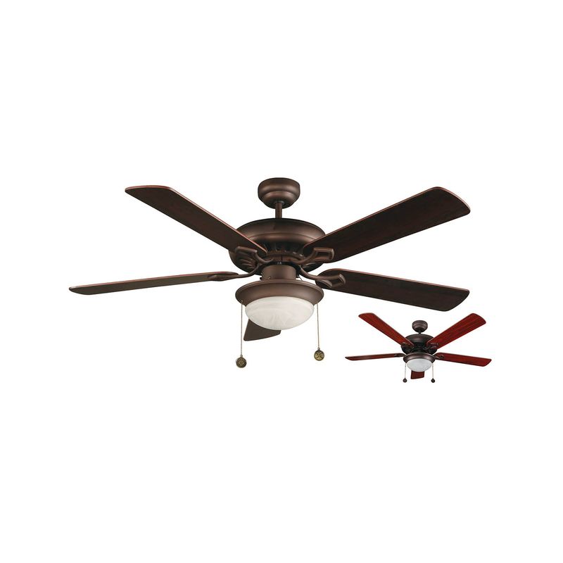 Vent.Techo-E27-2L-40W-52-5-Aspas-N-B-Bronce