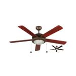 Vent.-Techo-52--E27-2L-40W--N-B--5Aspas-Oro-Ch