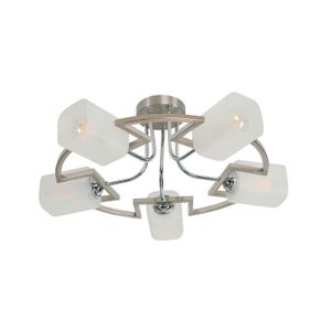 Lampara De Techo Circ Cromo 5L E27 40W - IKE LITE