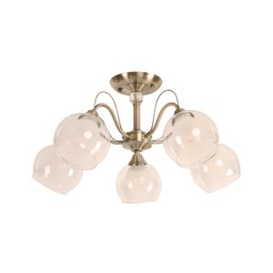 Lampara De Techo Bronce Antiguo 5L E27 - IKE LITE