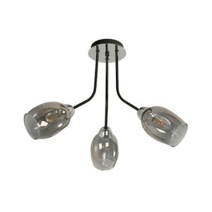 Lampara Techo E14 3L 40W Bk-Cr - IKE LITE