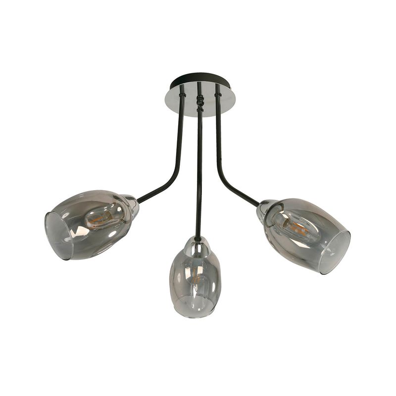 Lampara-Techo-E14-3L-40W-Bk-Cr