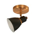 Lampara-DIRIGIBlBLE-de-color-negro-con-dorado-de-1-luzcon-base-tipo-E14-Potencia-de-40-Watts