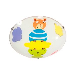 Plafon Infantil 1L Oso/Rana 60We27 3974-4 - LUMICENTRO
