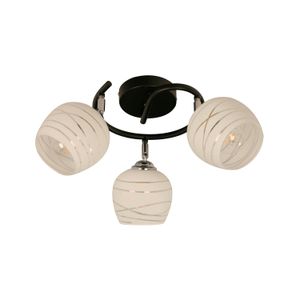 Lampara De Techo Acab Ng Y Cromo 3L60W - IKE LITE