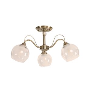Lampara De Techo Bronce Antiguo 3L E27 - IKE LITE