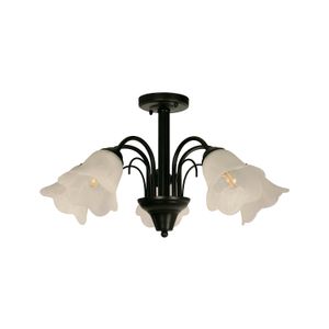 Lampara De Techo E27 5 L 60W Black - IKE LITE