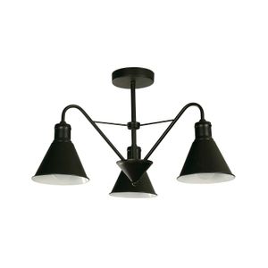 Lampara De Techo E27 3 L 60W Ng/Bl - IKE LITE