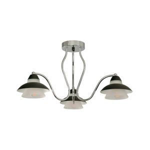Lampara Techo E14 3L 40W Bk-Cr - IKE LITE
