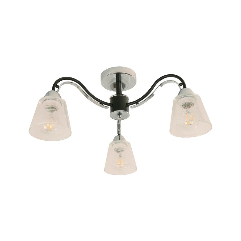 Lampara-Techo-E27-3L-60W-Cromo-Neg-Mate