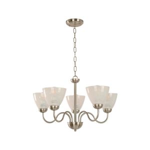 Lampara Techo E27 5L 60W Sand Nickel - IKE LITE