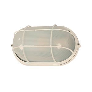 Lámpara tipo barco con protección de la lámpara de forma ovalada de 1 luz y boquilla E27 - IKE LITE