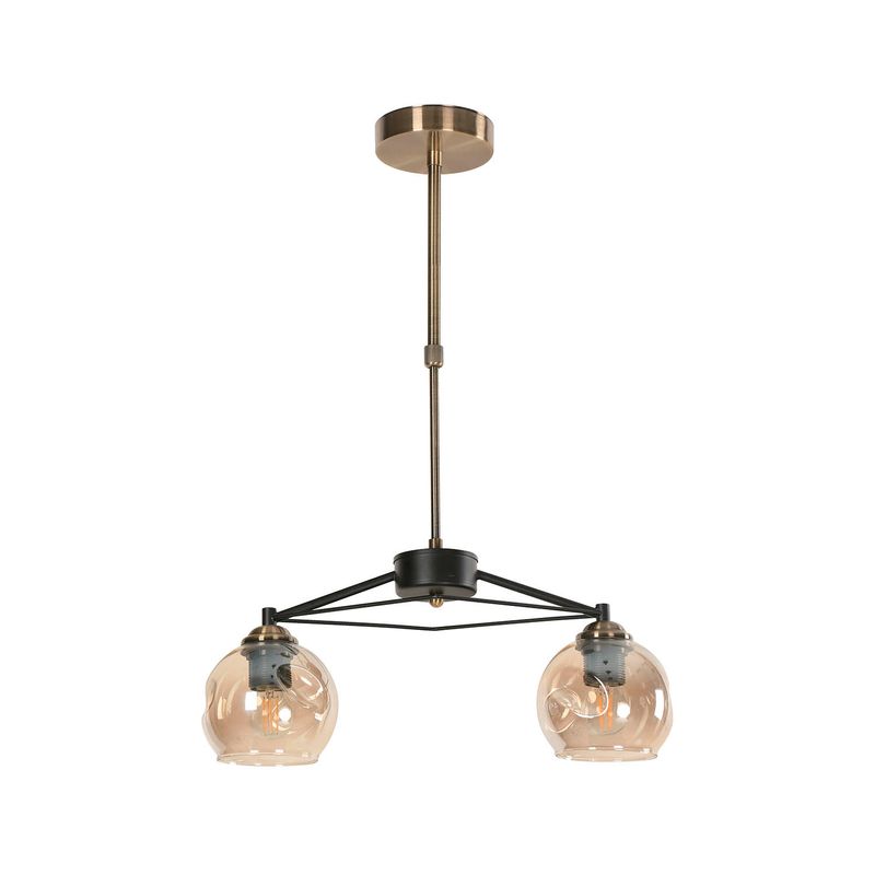 Lampara-Colgante-Negro-Bronce-Antiguo-2L-E27