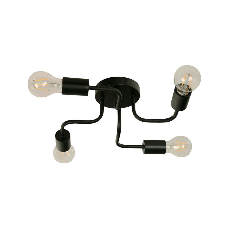 Lampara-De-Techo-Ngr-4L-E27-40W