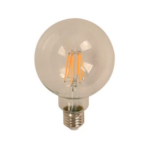 Foco LED estilo vintage tipo bola con filamentos de luz cálida de 6 Watts para boquillas E27 - LUMICENTRO