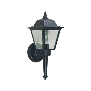 Lampara Ext Pared Negro 1L E27 60W - IKE LITE