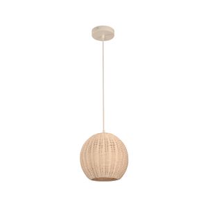 Lampara Colgante Tejido Bl 1L E27 40W - IKE LITE