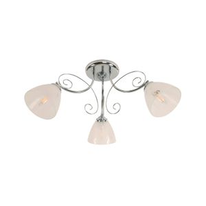 Lampara De Techo Curv Cromo 3L E27 40W - IKE LITE