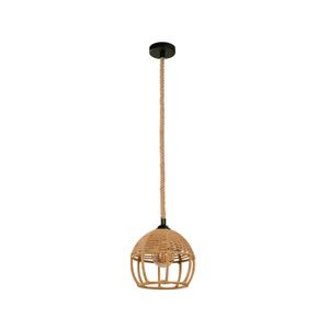 Lampara Colgante E27 1 L 60W Bk-Br - IKE LITE