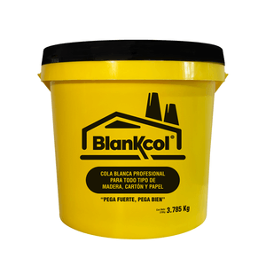 Goma blanca adhesiva vinílica de secado rápido y alta resistencia Galón de 3785 kg. - BLANKCOL