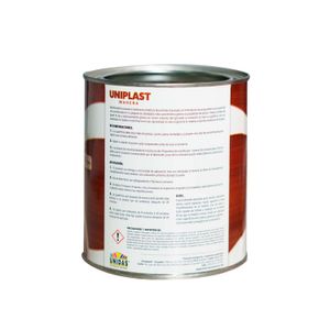 Masilla plástica UNIPLAST liviana de fácil lijado 1lt. - PINTURAS UNIDAS
