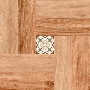 Cerámica Oregon tipo madera brillo decorado café 45X45 acabado natural piso pared cj 1,82m². - GRAIMAN