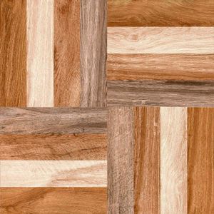 Cerámica Parquet maderada brillo sin textura café 45X45 acabado natural piso pared cj 1,82m². - GRAIMAN